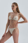 Bej Spagetti Bikini Alt