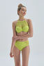 Fıstık Yeşili Toparlayıcı Yüksek Bel i Bikini Alt
