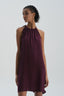 Bordo Elbise Pareo