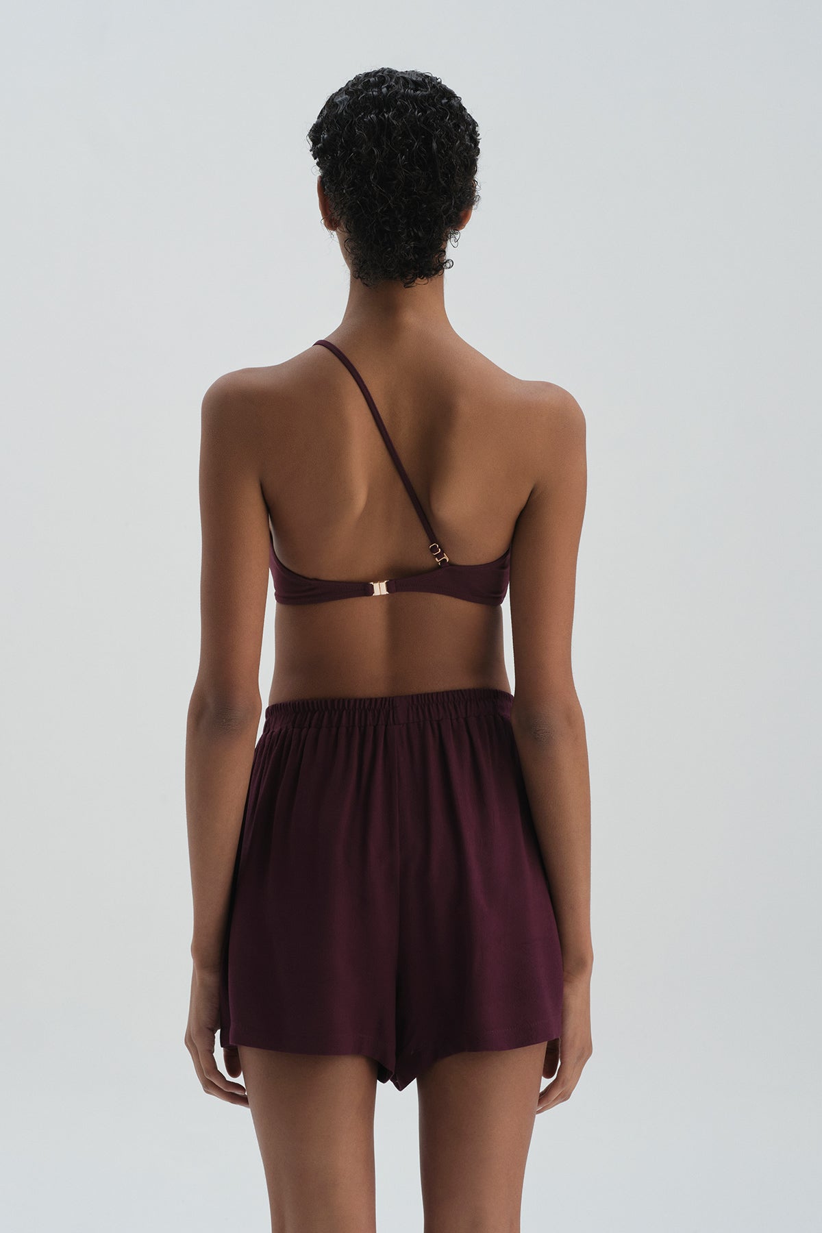 Bordo Şort Pareo