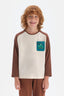 Soft Pembe Erkek Çocuk Soft Uzun Reglan Kol Pamuklu Sweatshirt