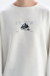 Ekru Dagi Active Bisiklet Yaka Sweatshirt