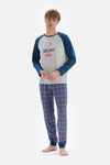 Indigo Pamuklu Snoopy Baskılı Lisanslı Pijama Takımı