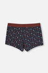 Lacivert Desenli Boxer
