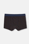 Lacivert Desenli Micro Modal Boxer
