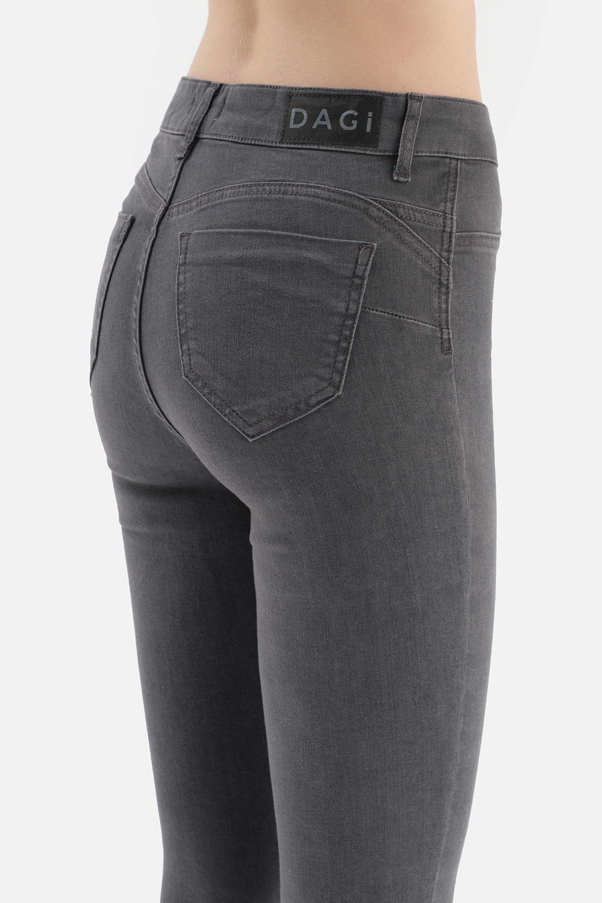 Antrasit Jean Push Up Tayt Pantolon