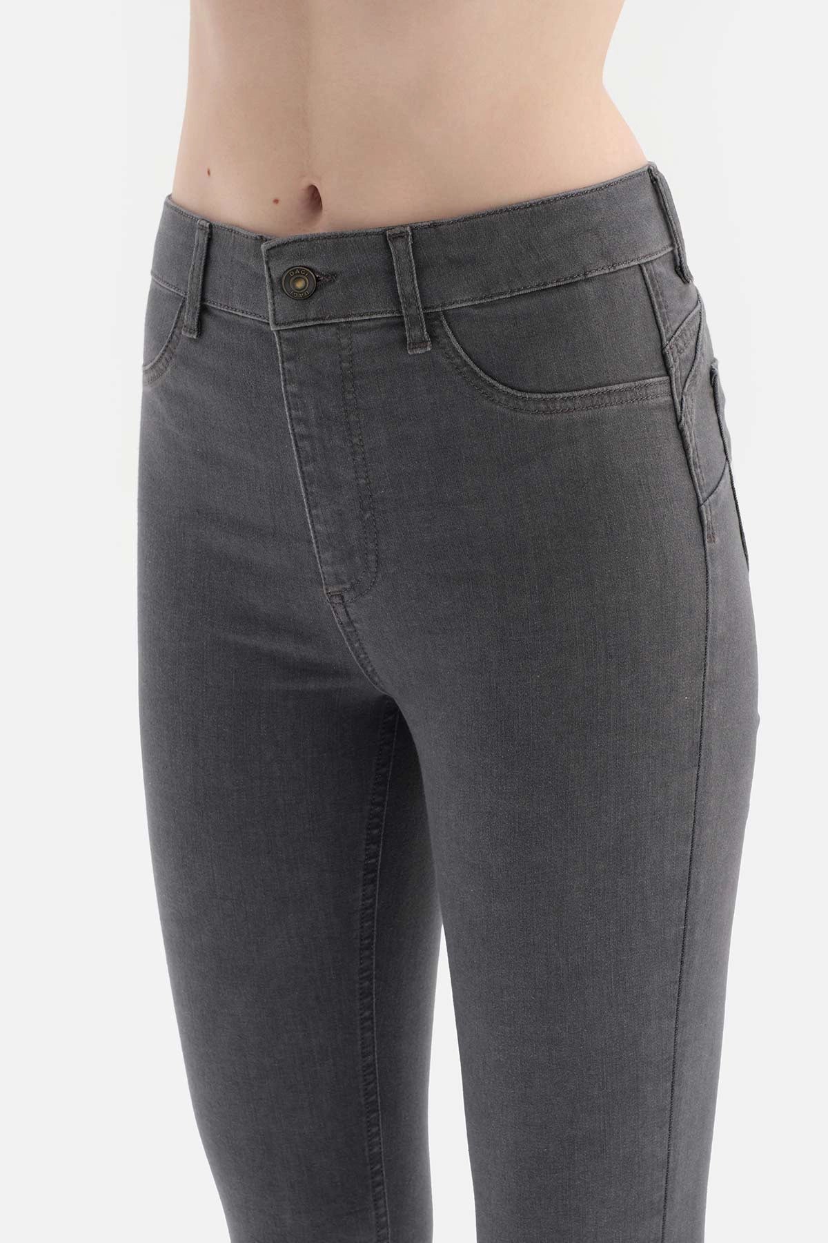 Antrasit Jean Push Up Tayt Pantolon
