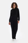 Siyah Kapüşonlu Basic Modal Sweatshirt