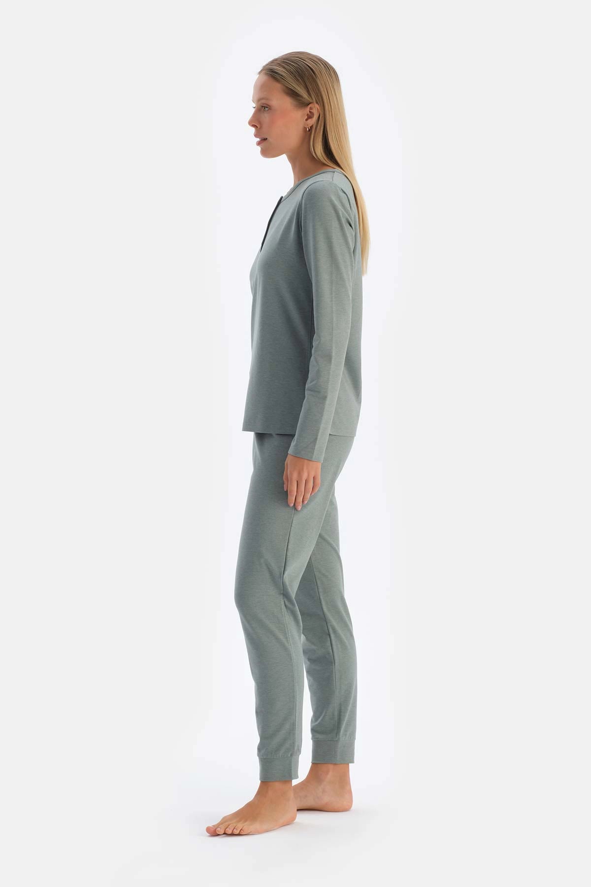 Yeşil Patlı Jogger Paça Everfresh Pijama Altı