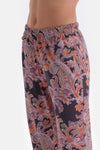 Multicolor Şal Desenli Gömlek Pantolon Pijama Takımı