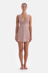 Soft Pembe Soft Dantel Detaylı Gecelik