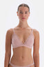 Soft Pembe Soft Kumaş Ve Dantel Detaylı Tak Çık Kaplı Bralet