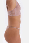 Soft Pembe Soft Kumaş Ve Dantel Detaylı Brazilian Külot