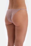 Soft Pembe Soft Kumaş Ve Dantel Detaylı Brazilian Külot