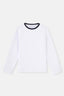 Beyaz Uzun Kollu Sweatshirt Pijama Üstü