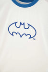 Beyaz Batman Baskılı Kısa Kollu Tişört Şort Pijama Takımı