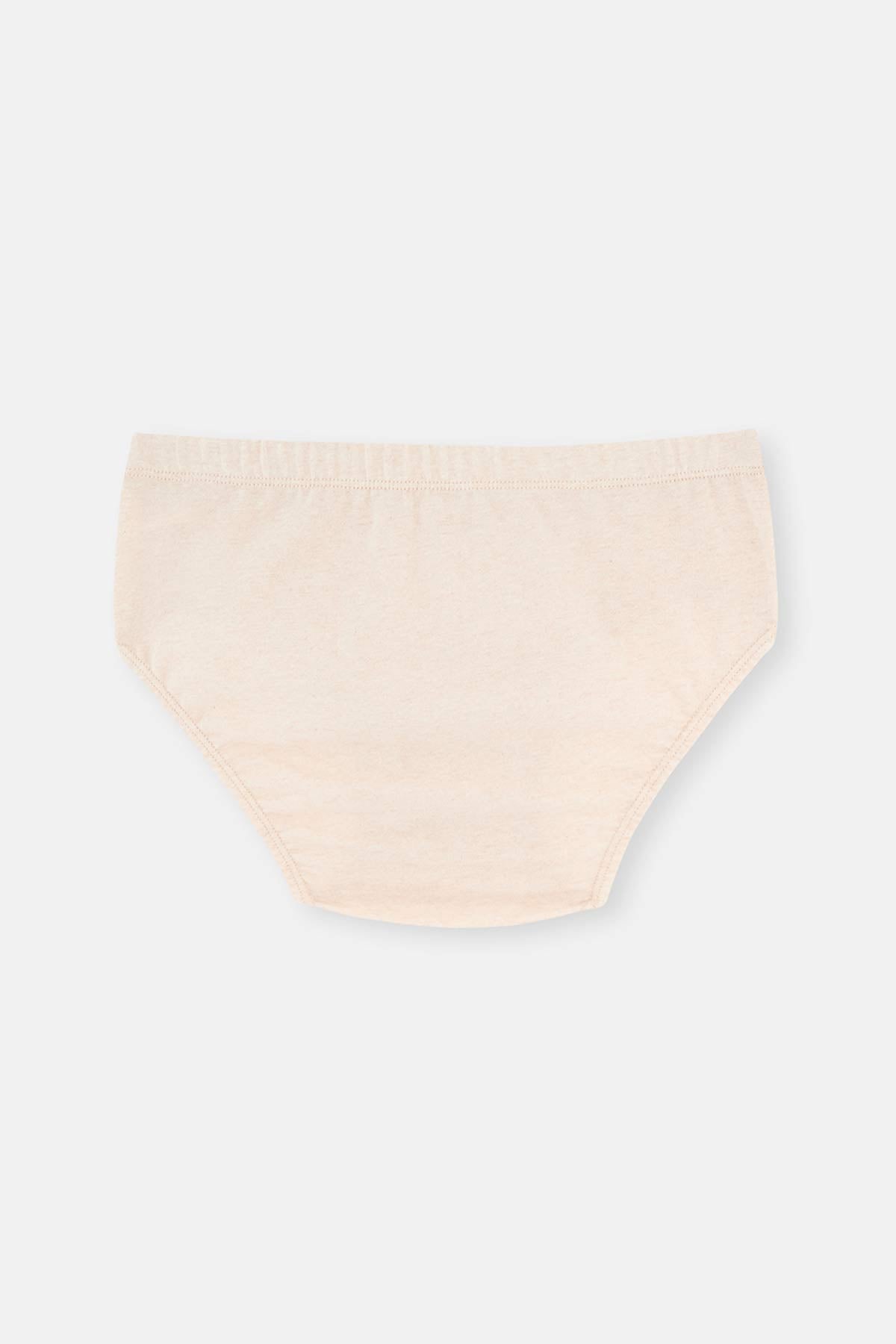 Bej Melanj - Kahve Melanj 3'Lü Erkek Çocuk Pamuk Slip