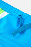 Mavi - Yeşil Parçalı Slip