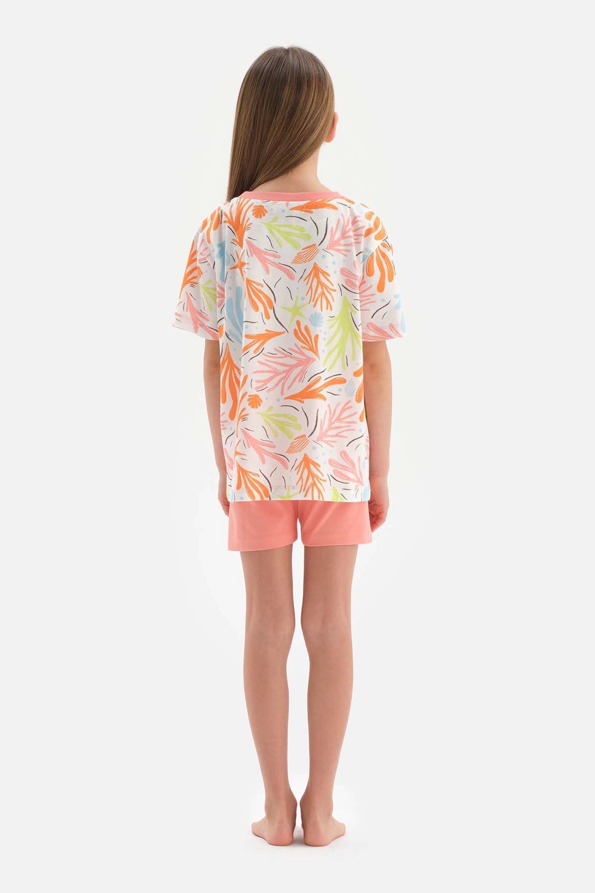 Multicolour Baskılı Kısa Kollu Pijama Takımı