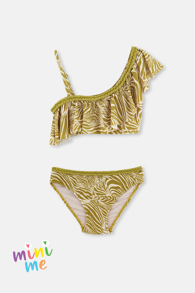 Yeşil Kız Çocuk Bikini Takımı