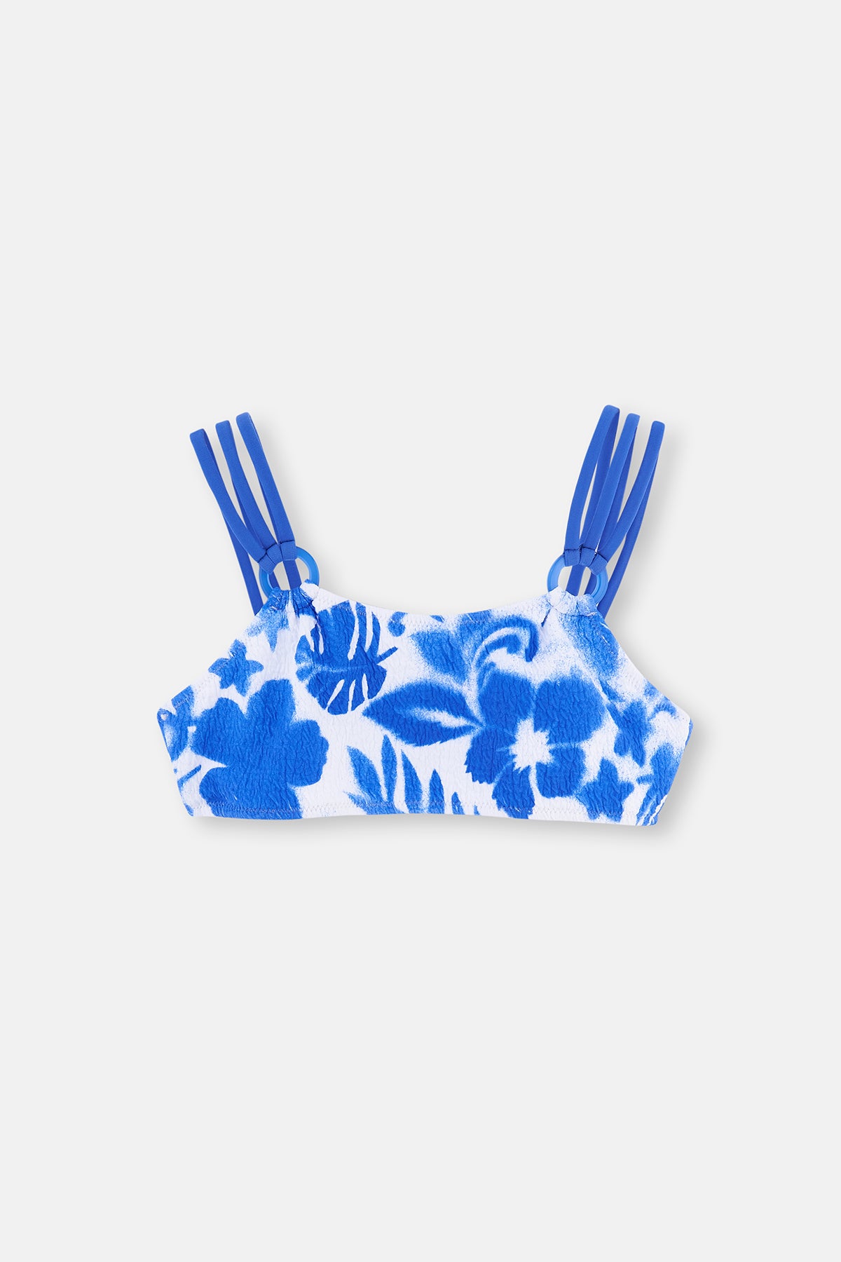 Mavi - Beyaz Bikini Takım