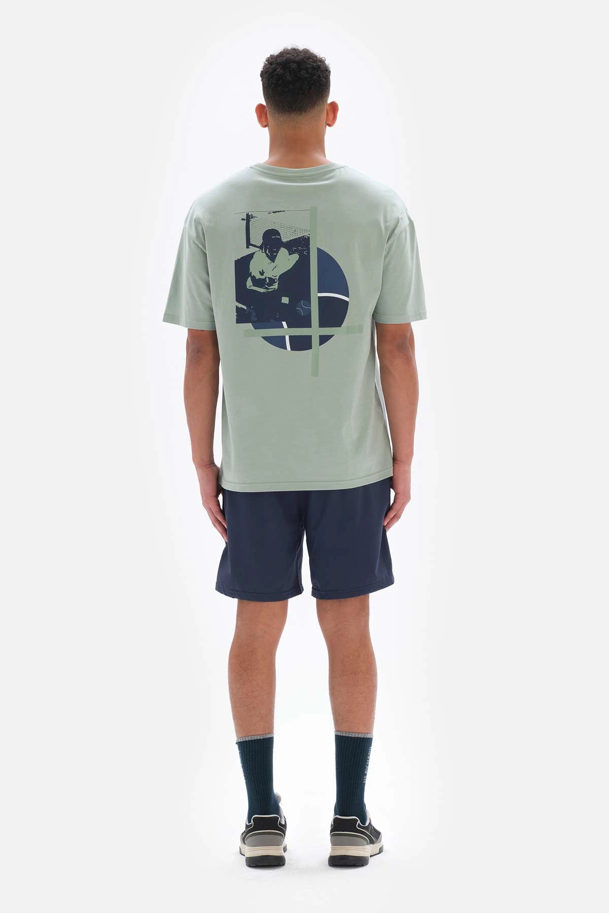 Mint Yeşili Dagi Active Mint i is Baskılı Pamuklu T-Shirt