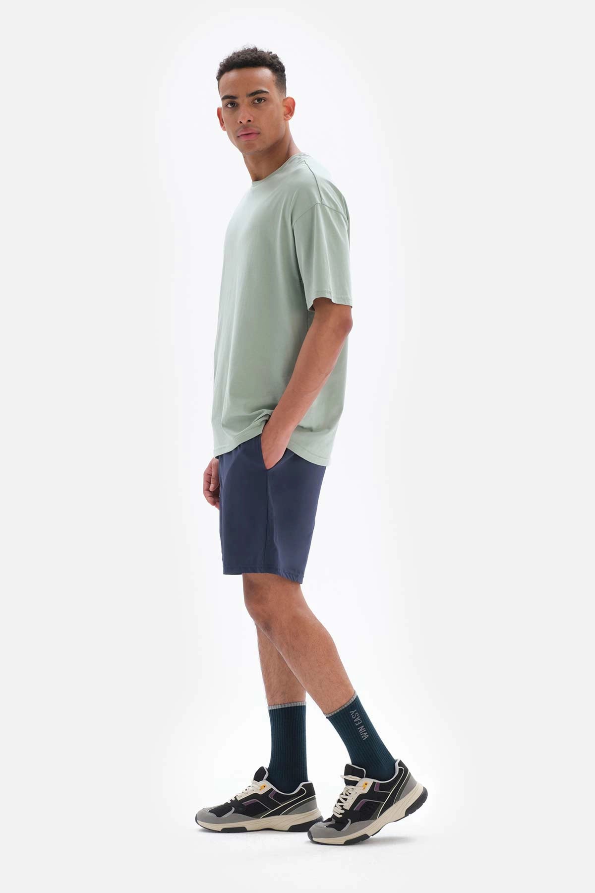 Mint Yeşili Dagi Active Mint i is Baskılı Pamuklu T-Shirt