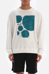 Beyaz Dagi Active is Baskılı Pamuklu Sweatshirt