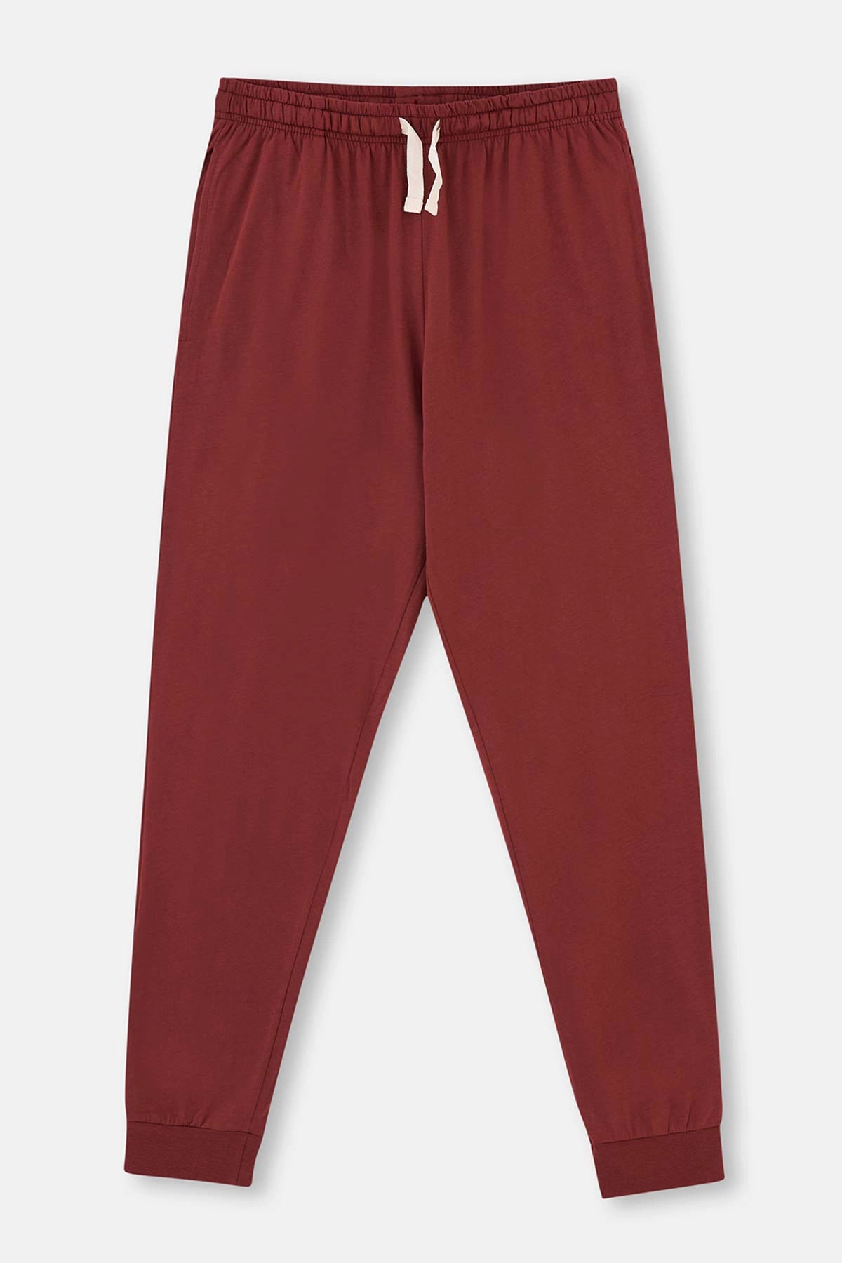 Ekru Baskı Detaylı Kısa Kollu Jogger Pijama Takımı