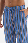 Ekru Bisiklet Yaka Kısa Kollu Altı Dokuma Pijama Takımı