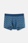 Lacivert D-Men Modal Desenli 2'li Boxer
