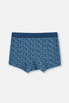 Lacivert D-Men Modal Desenli 2'li Boxer