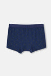 Lacivert Micro Modal Desenli 3'lü Boxer