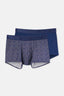 Yeşil Micro Modal Desenli 2'li Boxer