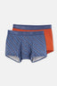 Kiremit Micro Modal Desenli 2'li Boxer