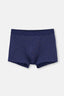 Lacivert Pamuk Desenli Boxer