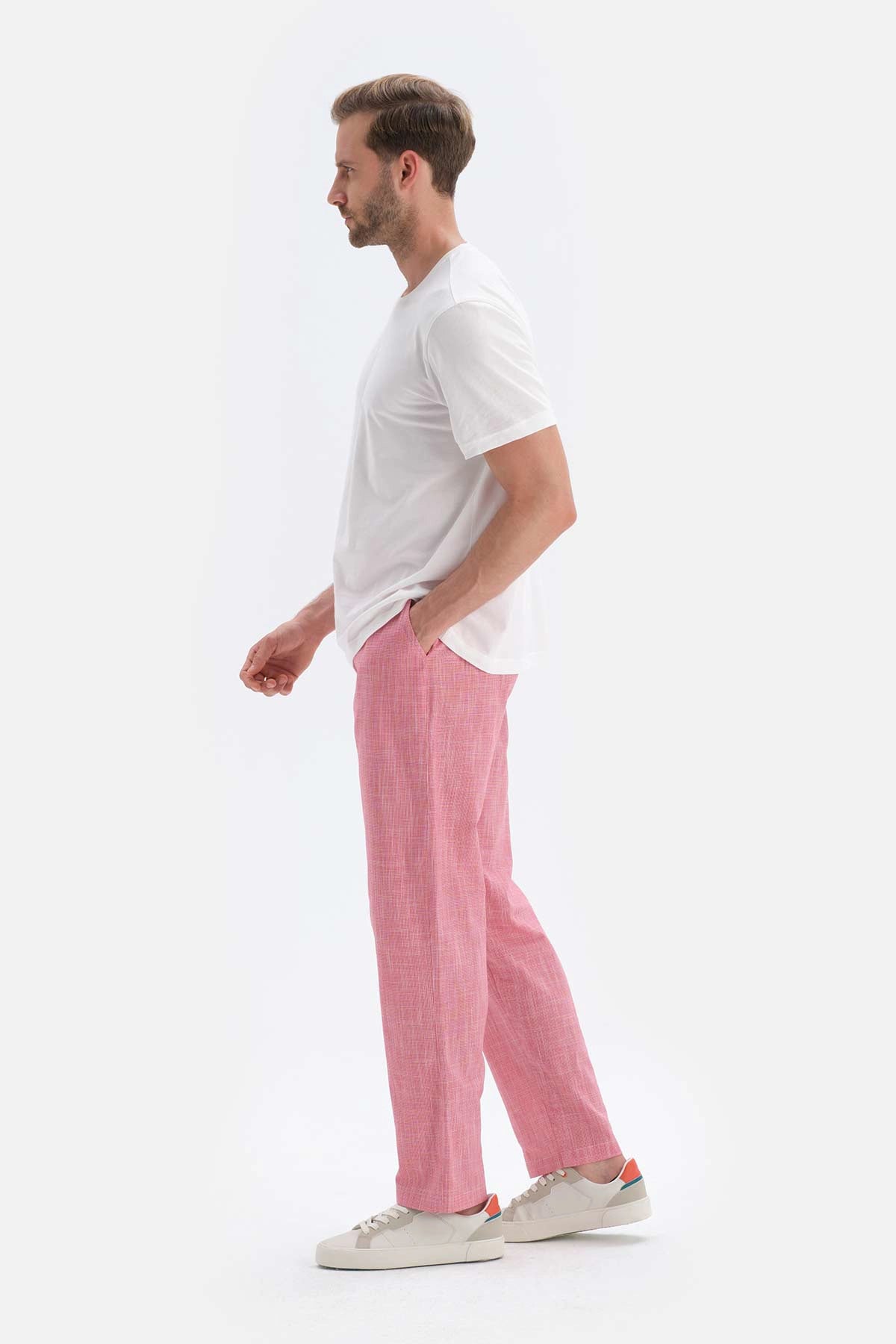 Kırmızı Pötikareli Uzun Paça Pamuklu Pijama Altı