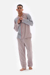 Kırmızı Patchwork Çizgili Viskon Pijama Altı