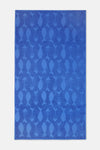 Mavi Balık Dokulu Düz Renk Havlu 85X150