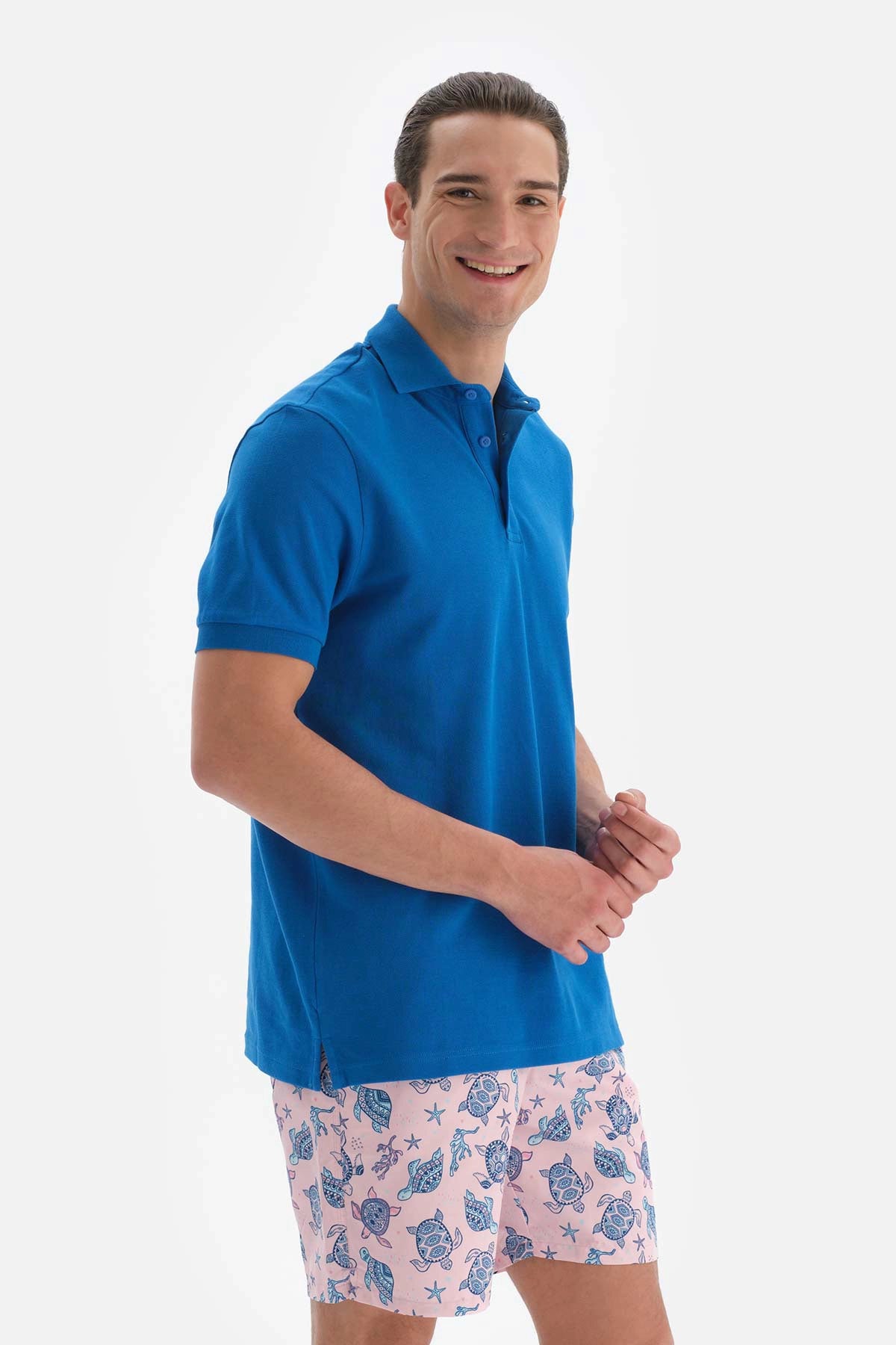Turkuaz Pike Polo Yaka T-Shirt