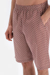 Füme Kısa Kollu Şortlu Pijama Takımı