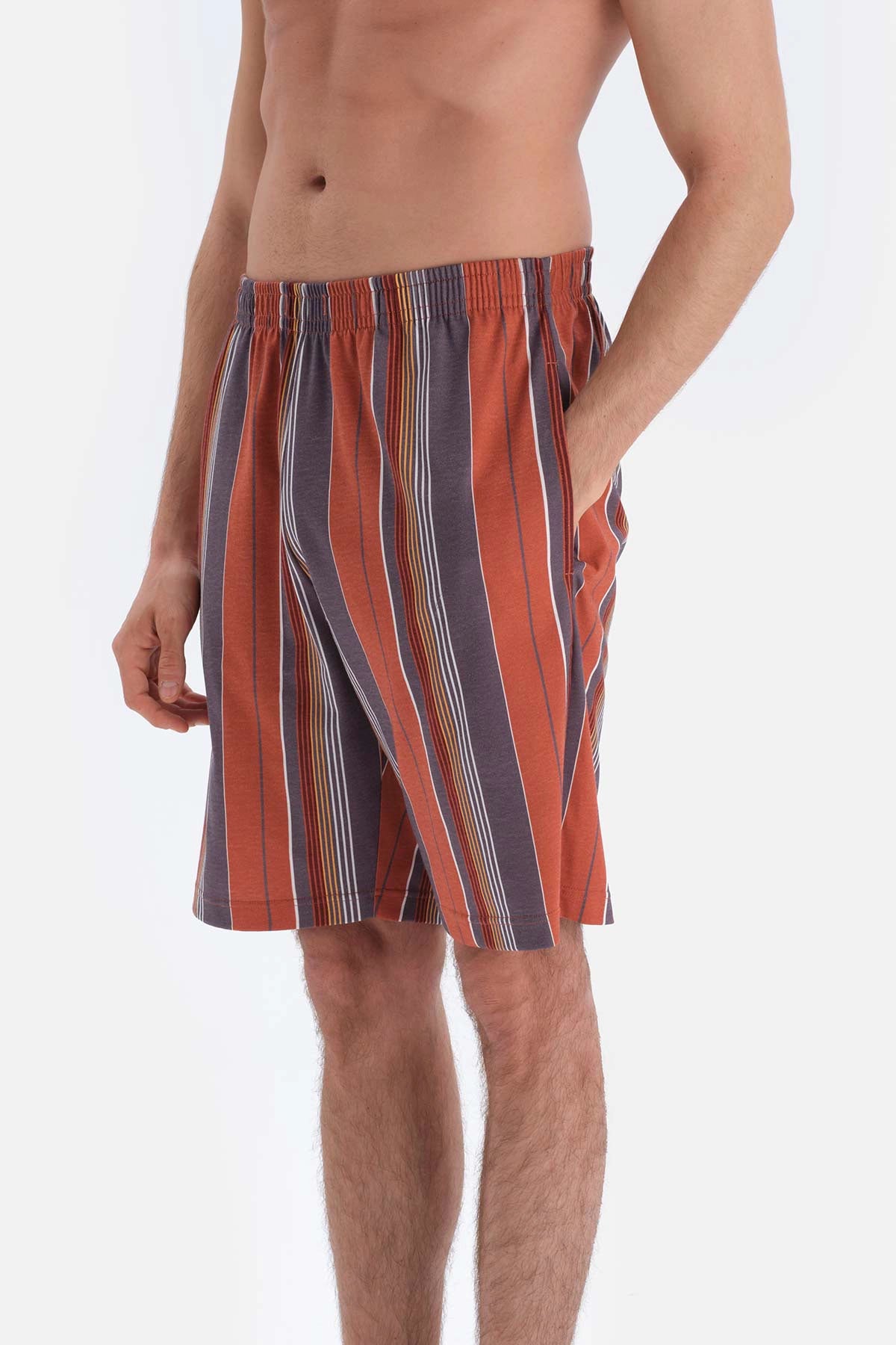 Füme Kısa Kollu Şort Pijama Takımı