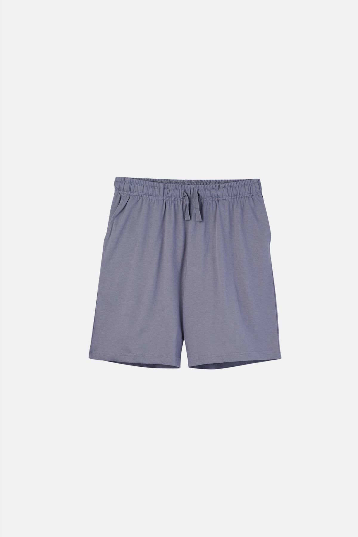 Mint Yeşili Bisiklet Yaka Baskılı Şortşu Pijama Takımı
