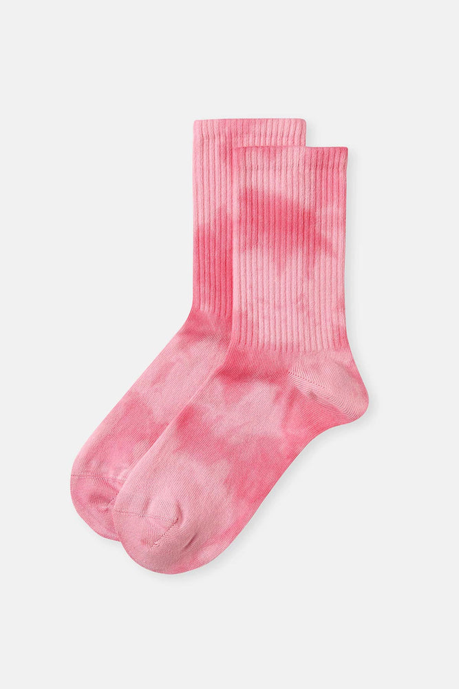 Pembe Kadın Batik Desen Spor Çorabı