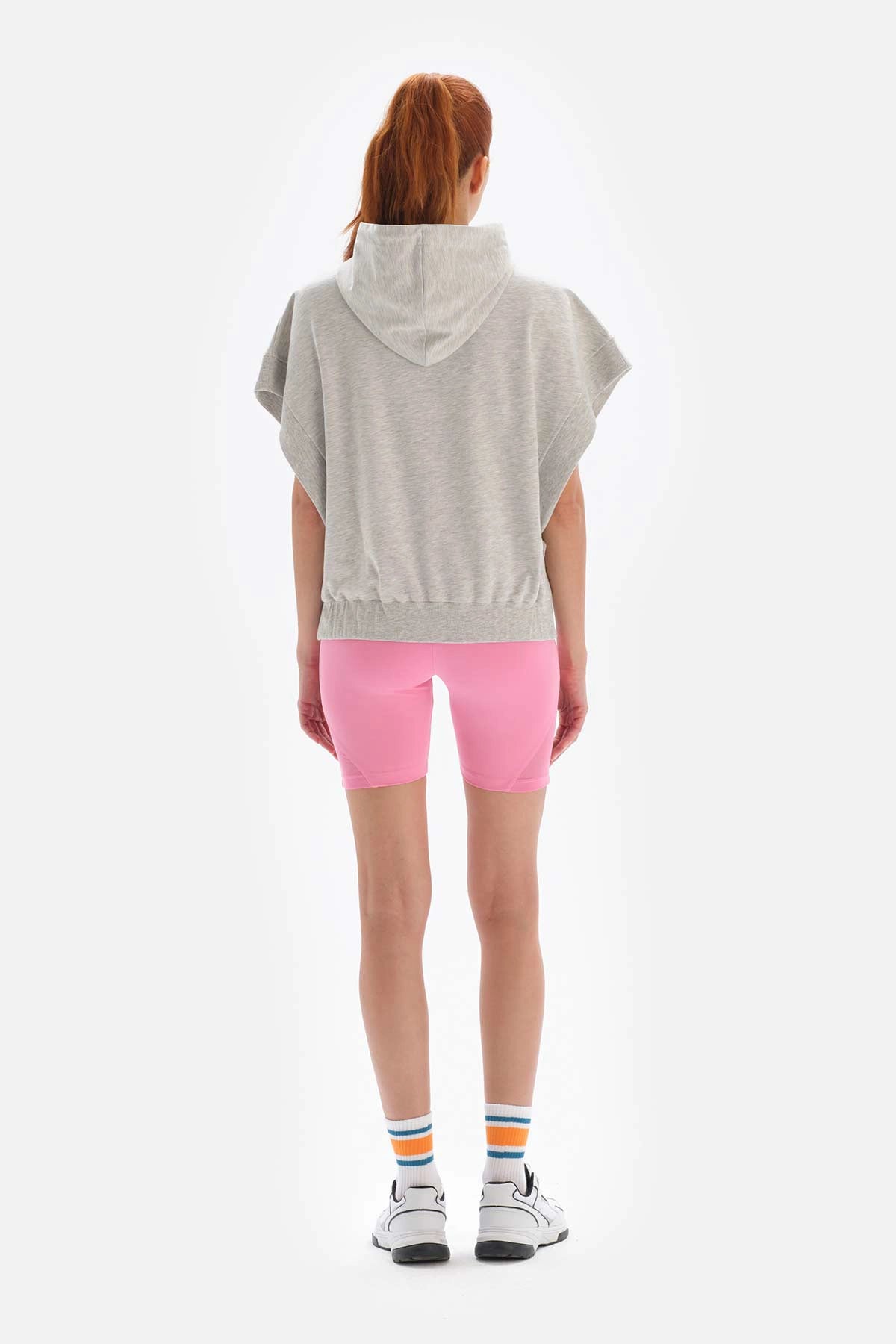 Açık Gri Dagi Active Kolsuz Kapüşonlu Sweatshirt
