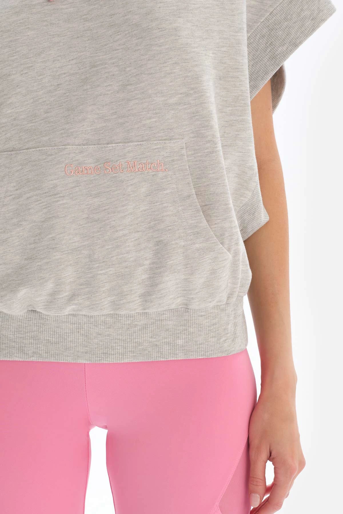 Açık Gri Dagi Active Kolsuz Kapüşonlu Sweatshirt