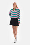 Pembe Dagi Active Çizgili Sweatshirt