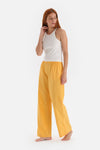 Kırık Beyaz Örme Atlet Pamuklu Pijama Takımı