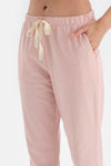 Ekru Kısa Kol Jogger Modal Pijama Takımı