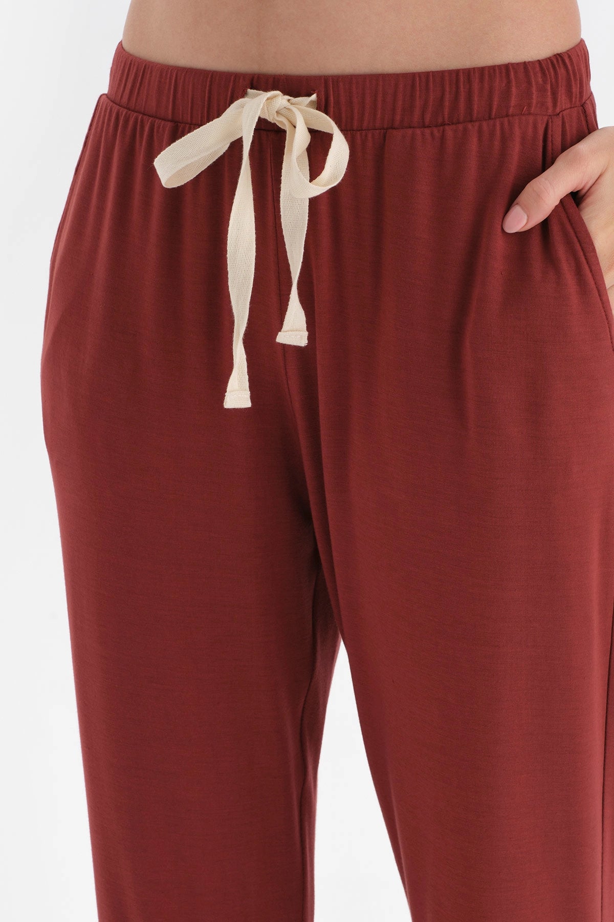 Pembe Kısa Kol Jogger Modal Pijama Takımı